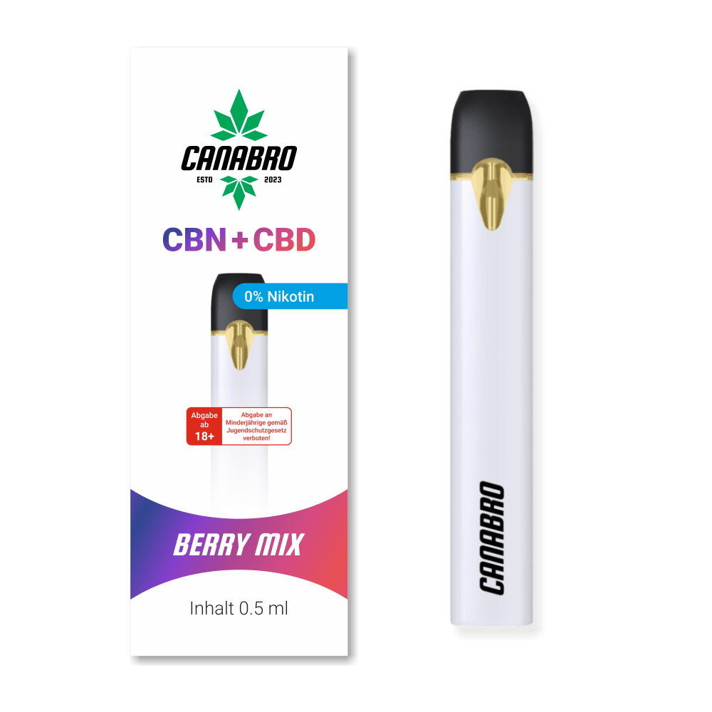 Canabro CBN/CBD (hochdosiert) Berry Mix (Einweg - Vape) - Canabro