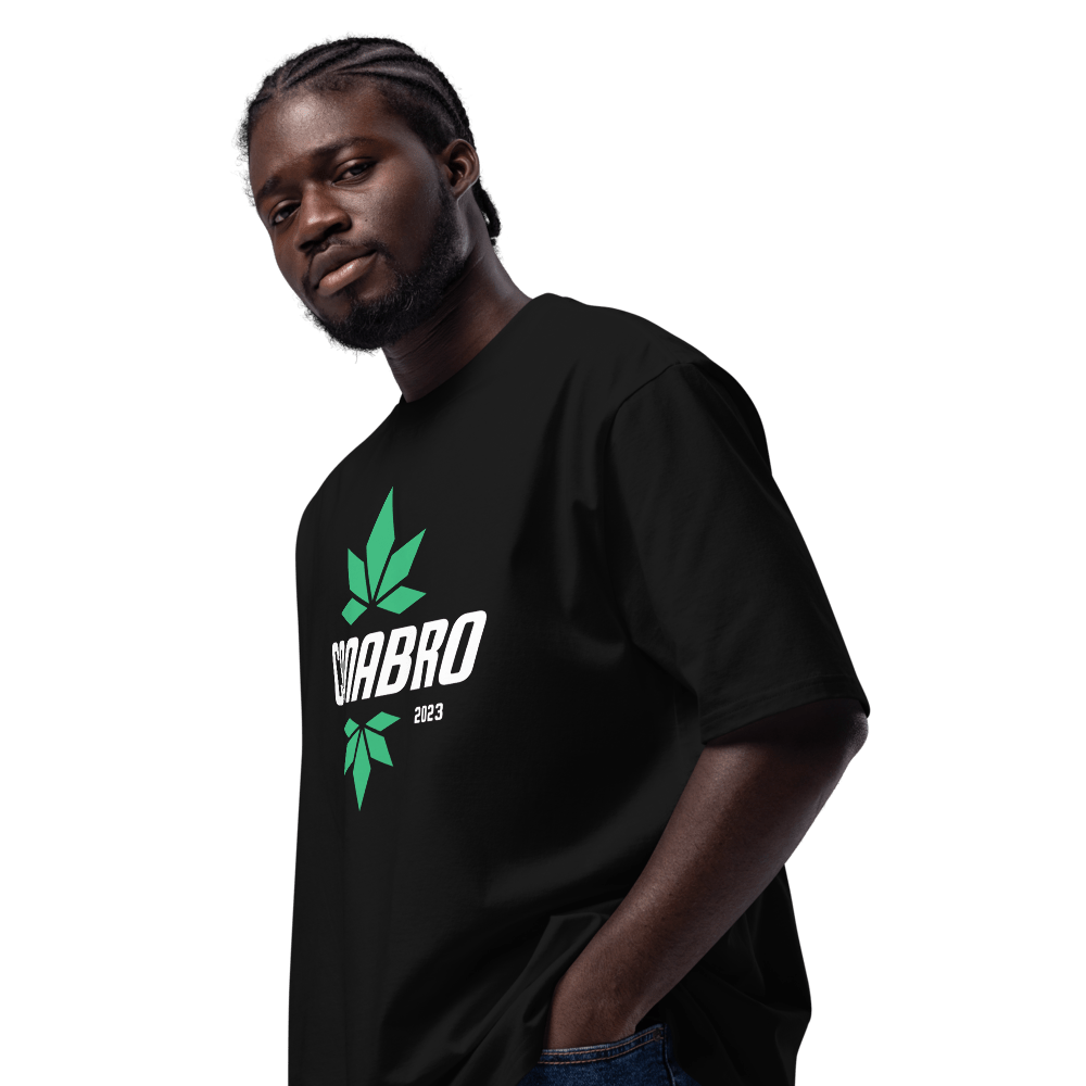 Schwarzes Oversized T-Shirt Premium - Baumwolle - Canabro
