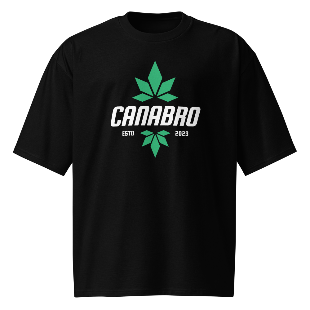 Schwarzes Oversized T-Shirt Premium - Baumwolle - Canabro